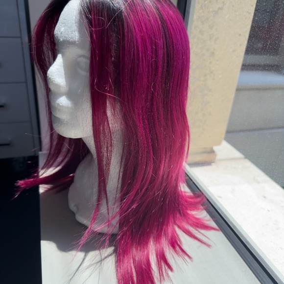 Dark Red Synthetic Front Lace Wig - Picture 4 of 4